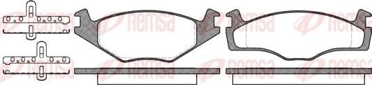 Remsa 0171.00 - Brake Pad Set, disc brake autospares.lv