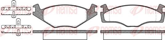 Remsa 0171.10 - Brake Pad Set, disc brake autospares.lv