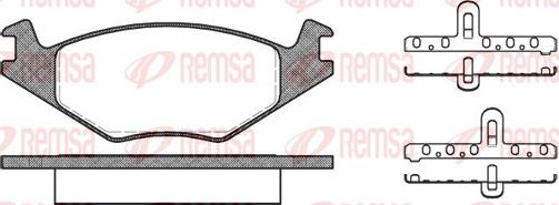 Remsa 0171.20 - Brake Pad Set, disc brake autospares.lv