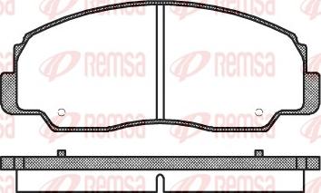 Remsa 0178.20 - Brake Pad Set, disc brake autospares.lv