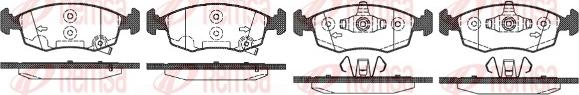 Remsa 0172.50 - Brake Pad Set, disc brake autospares.lv