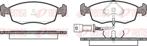 Remsa 0172.02 - Brake Pad Set, disc brake autospares.lv