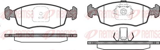 Remsa 0172.10 - Brake Pad Set, disc brake autospares.lv