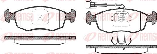 Remsa 0172.12 - Brake Pad Set, disc brake autospares.lv