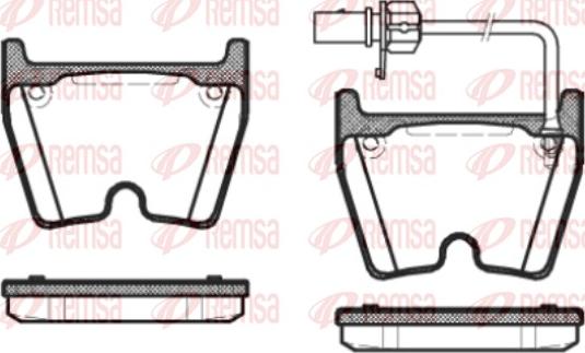 Remsa 0896.01 - Brake Pad Set, disc brake autospares.lv