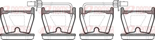 Remsa 0896.02 - Brake Pad Set, disc brake autospares.lv