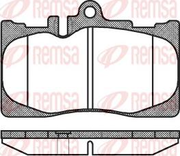 Remsa 0890.00 - Brake Pad Set, disc brake autospares.lv