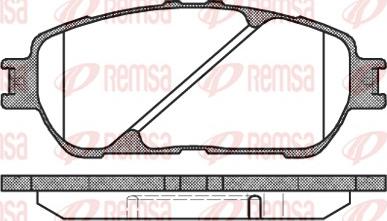 Remsa 0898.00 - Brake Pad Set, disc brake autospares.lv