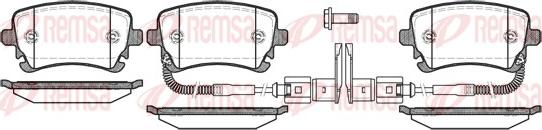 Remsa 0897.02 - Brake Pad Set, disc brake autospares.lv