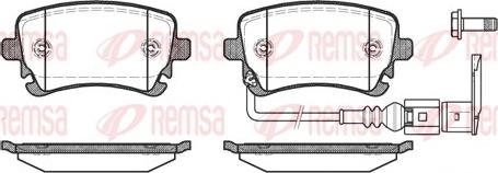 Remsa 0897.11 - Brake Pad Set, disc brake autospares.lv