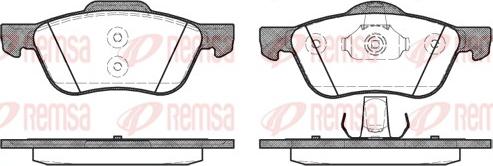 Remsa 0844.00 - Brake Pad Set, disc brake autospares.lv