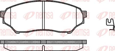 Remsa 0845.01 - Brake Pad Set, disc brake autospares.lv