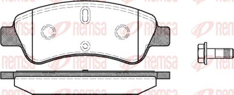 Remsa 0840.10 - Brake Pad Set, disc brake autospares.lv