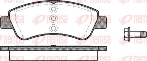Remsa 0840.20 - Brake Pad Set, disc brake autospares.lv