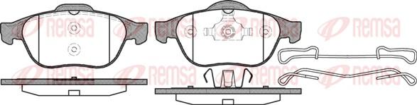 Remsa 0843.10 - Brake Pad Set, disc brake autospares.lv