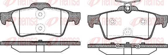 Remsa 0842.40 - Brake Pad Set, disc brake autospares.lv