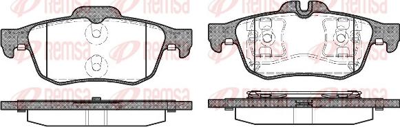 Remsa 0842.60 - Brake Pad Set, disc brake autospares.lv