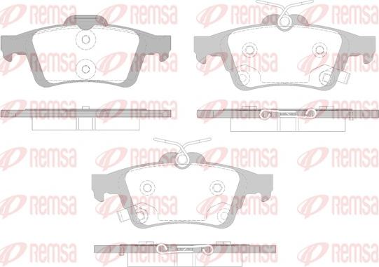 Remsa 0842.12 - Brake Pad Set, disc brake autospares.lv