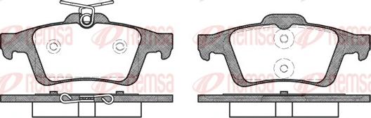 Remsa 0842.30 - Brake Pad Set, disc brake autospares.lv