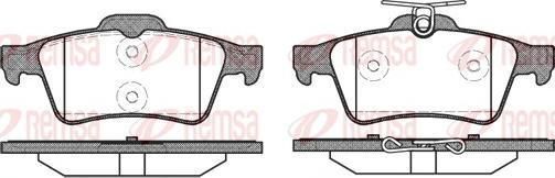 Remsa 0842.20 - Brake Pad Set, disc brake autospares.lv