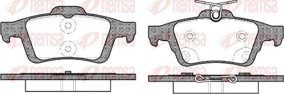 Remsa 0842.70 - Brake Pad Set, disc brake autospares.lv