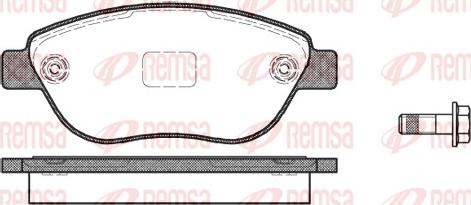 Remsa 0859.10 - Brake Pad Set, disc brake autospares.lv