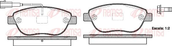 Remsa 0859.11 - Brake Pad Set, disc brake autospares.lv