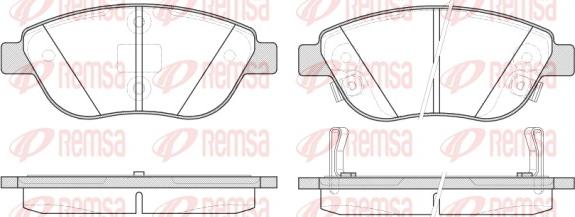 Remsa 0859.32 - Brake Pad Set, disc brake autospares.lv