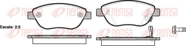 Remsa 0859.21 - Brake Pad Set, disc brake autospares.lv