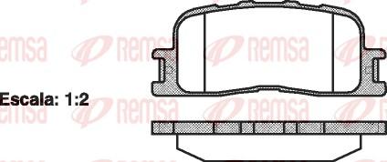 Remsa 0854.00 - Brake Pad Set, disc brake autospares.lv