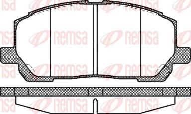 Remsa 0855.00 - Brake Pad Set, disc brake autospares.lv