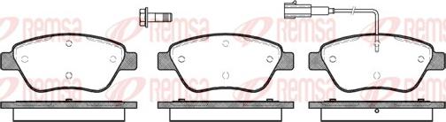 Remsa 0858.01 - Brake Pad Set, disc brake autospares.lv