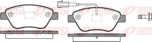 Remsa 0858.11 - Brake Pad Set, disc brake autospares.lv