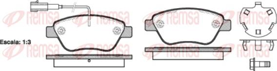 Remsa 0858.32 - Brake Pad Set, disc brake autospares.lv