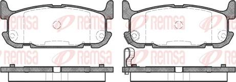 Remsa 0853.12 - Brake Pad Set, disc brake autospares.lv