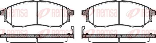 Remsa 0852.14 - Brake Pad Set, disc brake autospares.lv