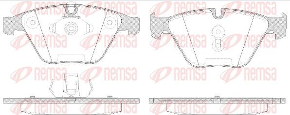 Remsa 0857.50 - Brake Pad Set, disc brake autospares.lv