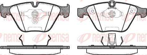 Remsa 0857.00 - Brake Pad Set, disc brake autospares.lv