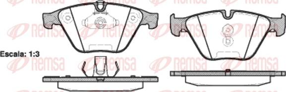 Remsa 0857.20 - Brake Pad Set, disc brake autospares.lv