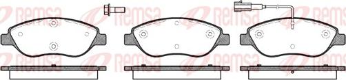 Remsa 0860.01 - Brake Pad Set, disc brake autospares.lv