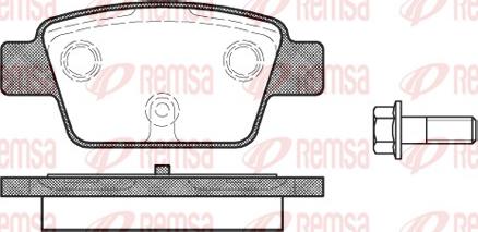 Remsa 0861.00 - Brake Pad Set, disc brake autospares.lv