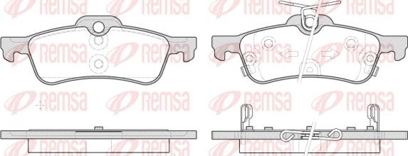 Remsa 0862.12 - Brake Pad Set, disc brake autospares.lv