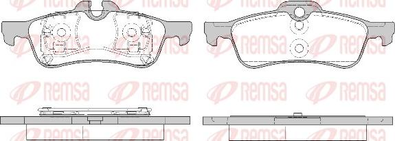 Remsa 0862.20 - Brake Pad Set, disc brake autospares.lv