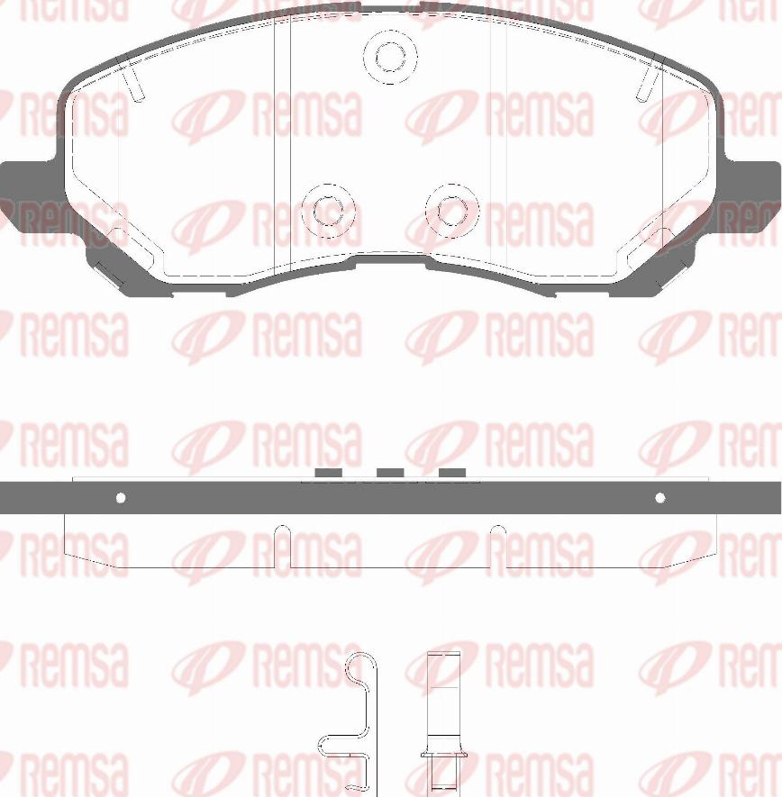 Remsa 0804.41 - Brake Pad Set, disc brake autospares.lv