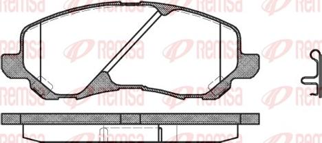 Remsa 0804.02 - Brake Pad Set, disc brake autospares.lv