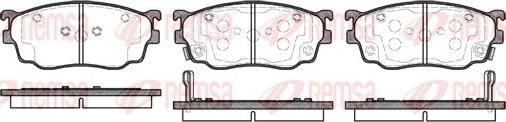 Remsa 0800.02 - Brake Pad Set, disc brake autospares.lv