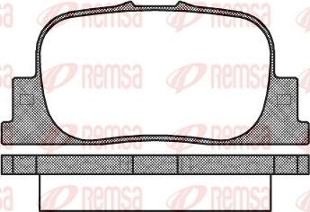 Remsa 0801.00 - Brake Pad Set, disc brake autospares.lv