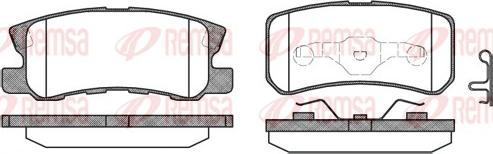 Remsa 0803.02 - Brake Pad Set, disc brake autospares.lv