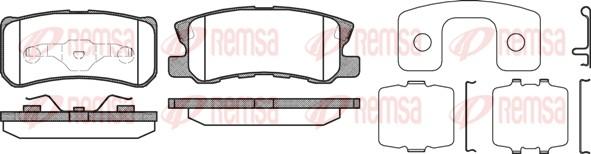 Remsa 0803.12 - Brake Pad Set, disc brake autospares.lv