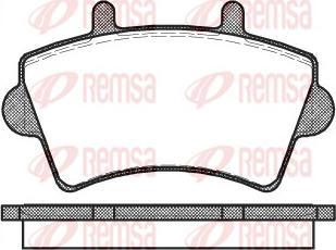 Remsa 0819.00 - Brake Pad Set, disc brake autospares.lv